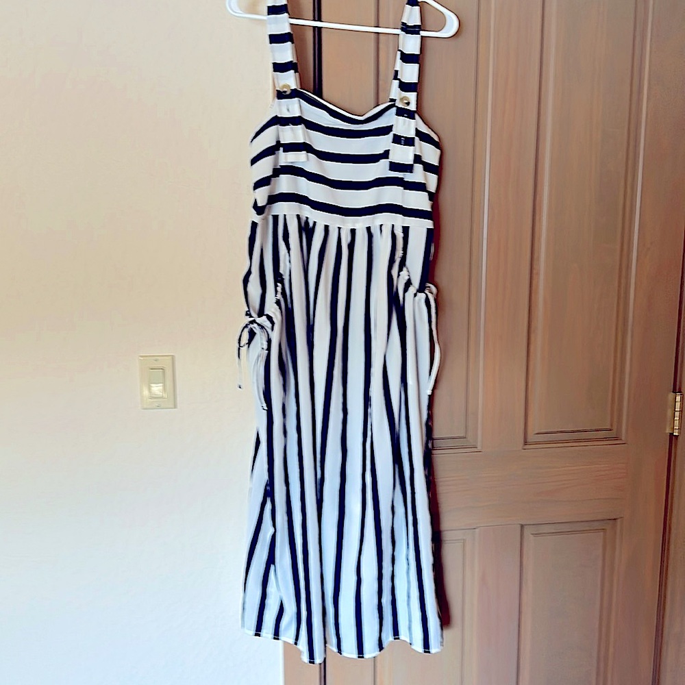 ASOS NWOT Darling Navy and White Striped Sundress.